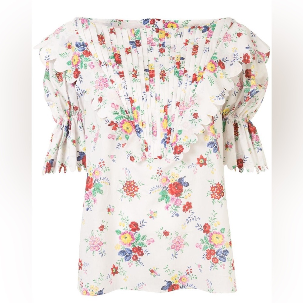 Horror Vacui floral printed top - size medium